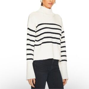 Veronica Beard striped mockneck nautical sweater size XS